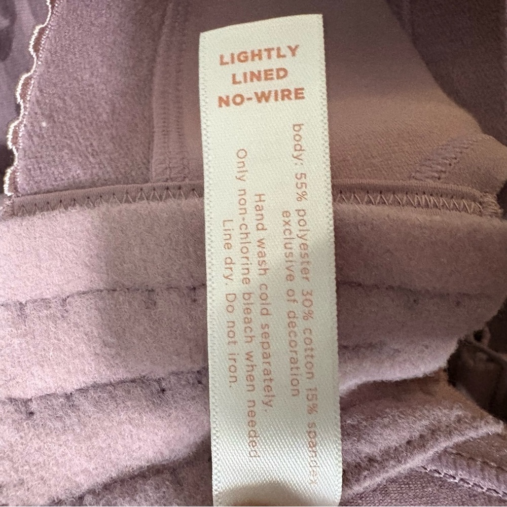 Cacique Mauve Leopard Wireless Full-Coverage Bra EUC 44DDD - Picture 5 of 5